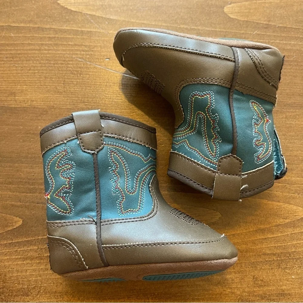 Twister Brown and Blue Boots western boots infant